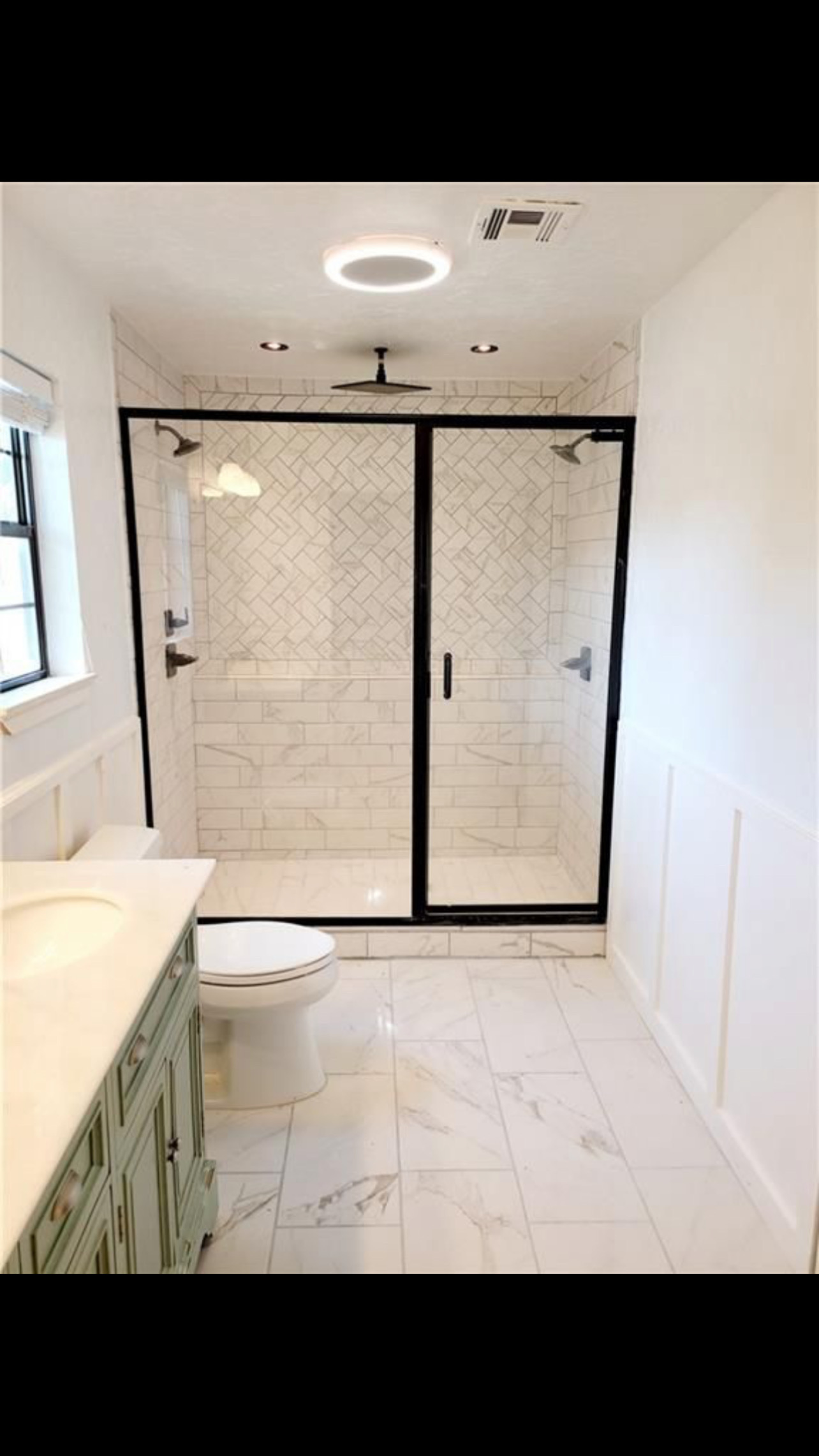 Glass shower and bathroom finish work