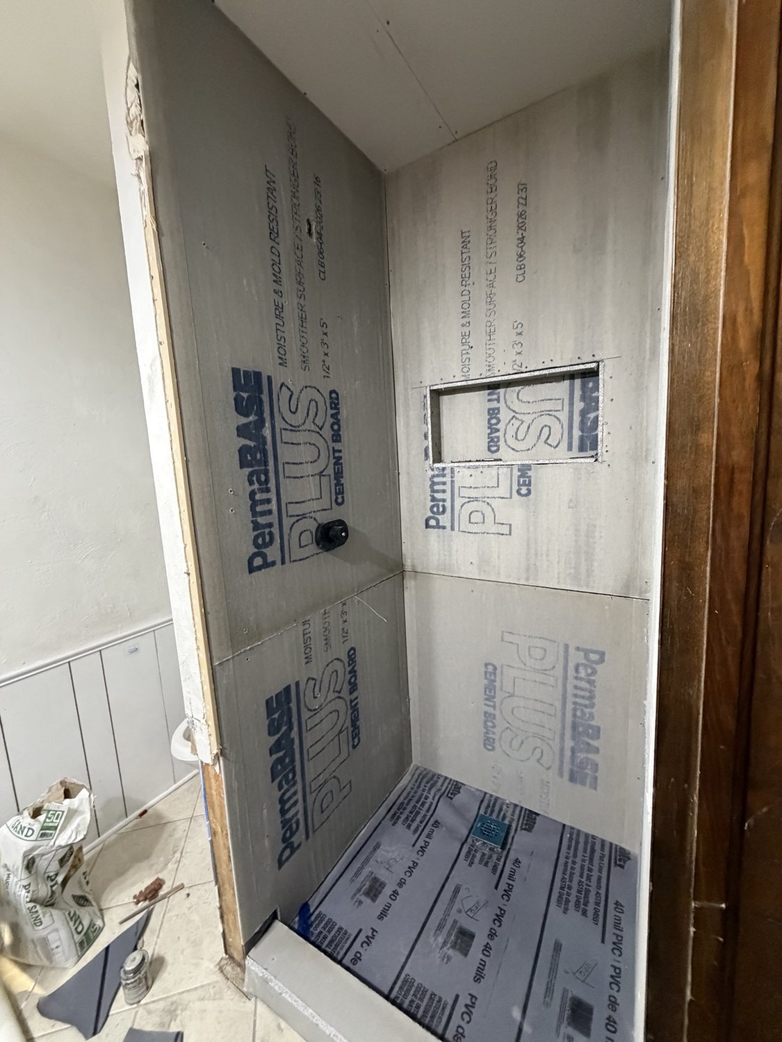 Walls prepared - real Total Home Care project photo