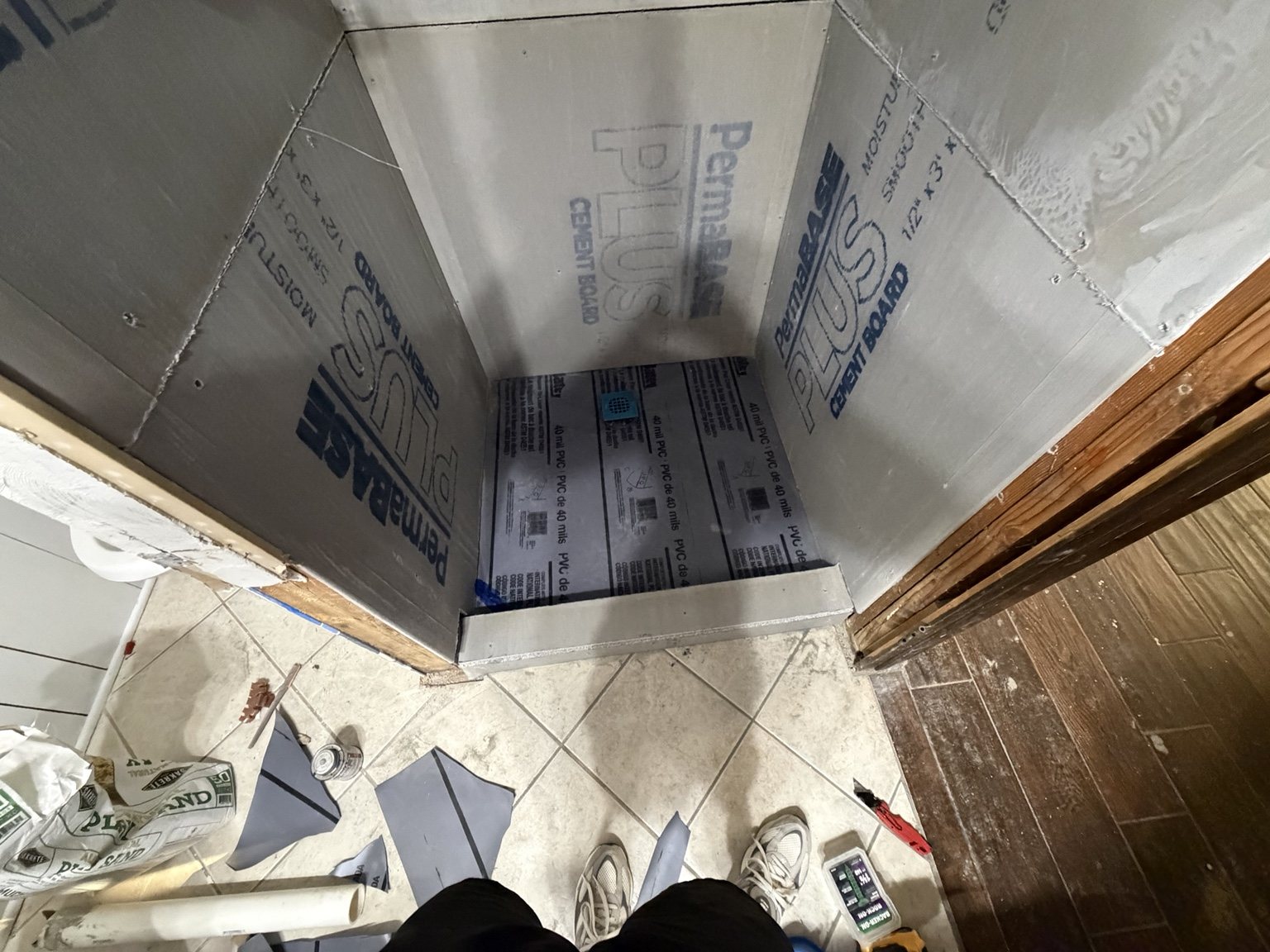 Floor waterproofing - real Total Home Care project photo